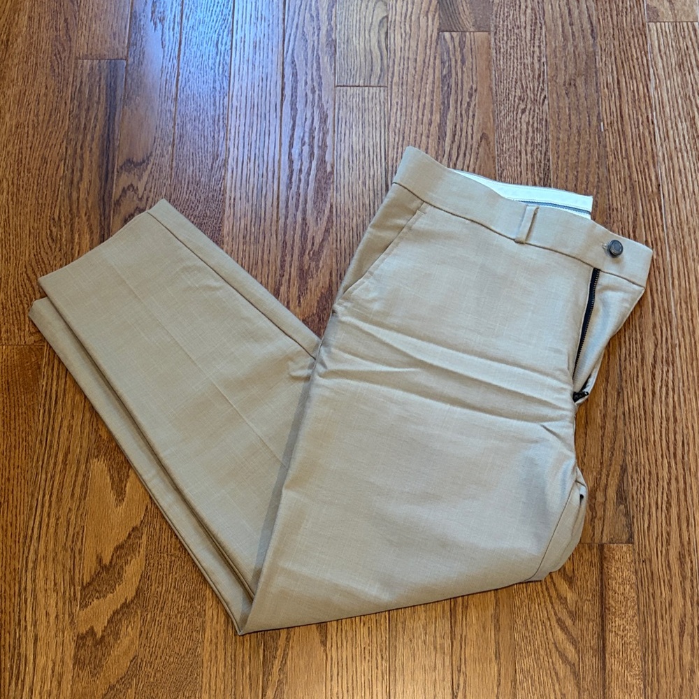 Men's Tailored Dress Pants in Light Khaki